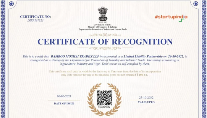 Startup India Certificate
